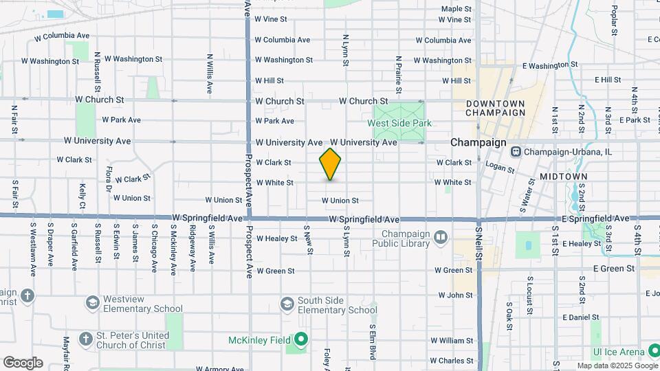 609 W White St Map and Location Details