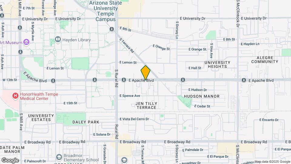 Apache Terrace Apartments Map and Location Details