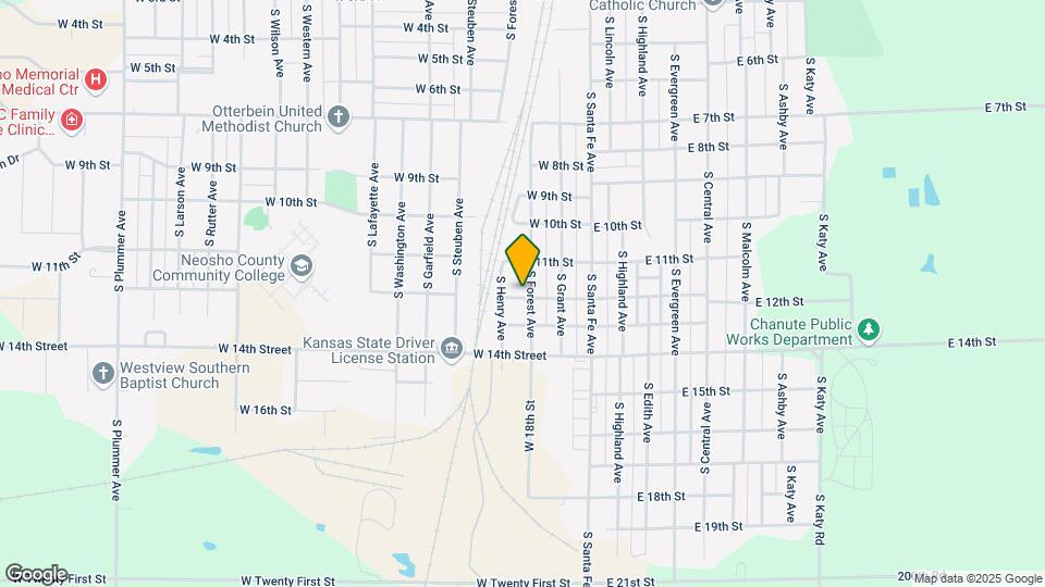 1129 S Forest Ave, Unit 3 Map and Location Details