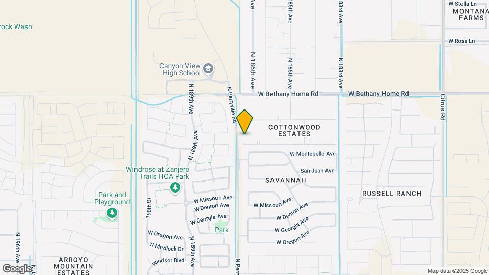18654 W Solano Dr Map and Location Details