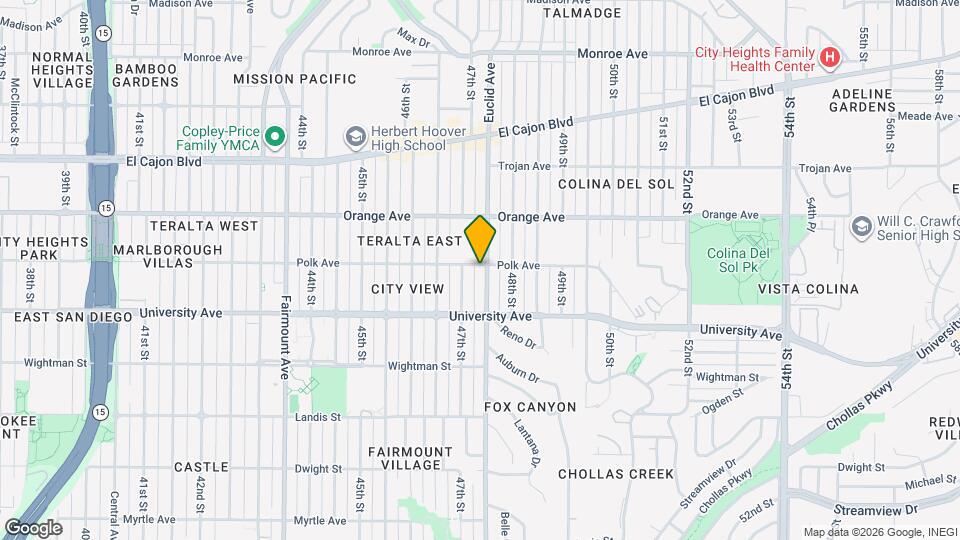 4731 Polk Ave Map and Location Details