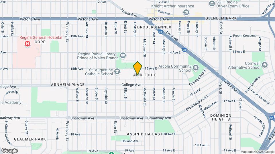 2343 Lindsay St Map and Location Details