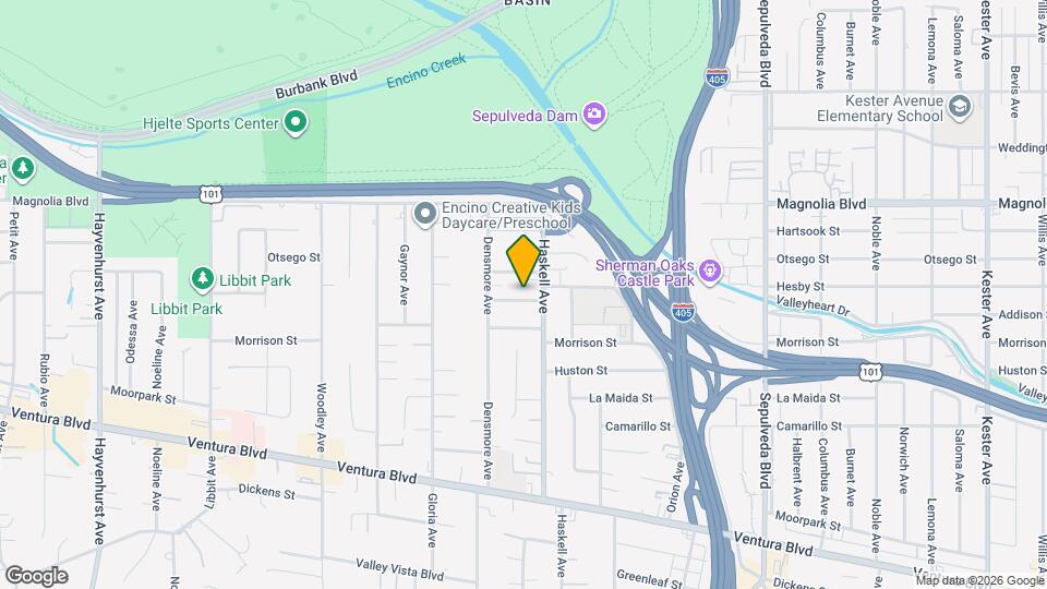 15721 Addison St Map and Location Details