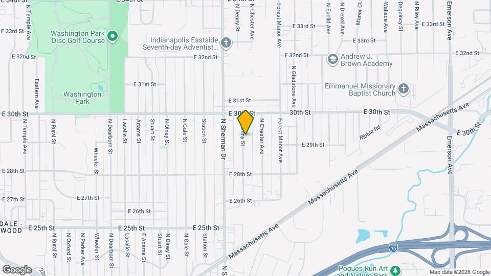 2919 N Denny St Map and Location Details