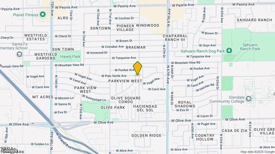 9643 N 69th Dr Mapa y Detalles de la Ubicación