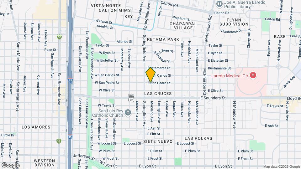 419 E San Pedro St Map and Location Details