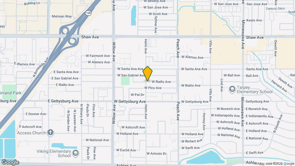 592 W Rialto Ave Map and Location Details