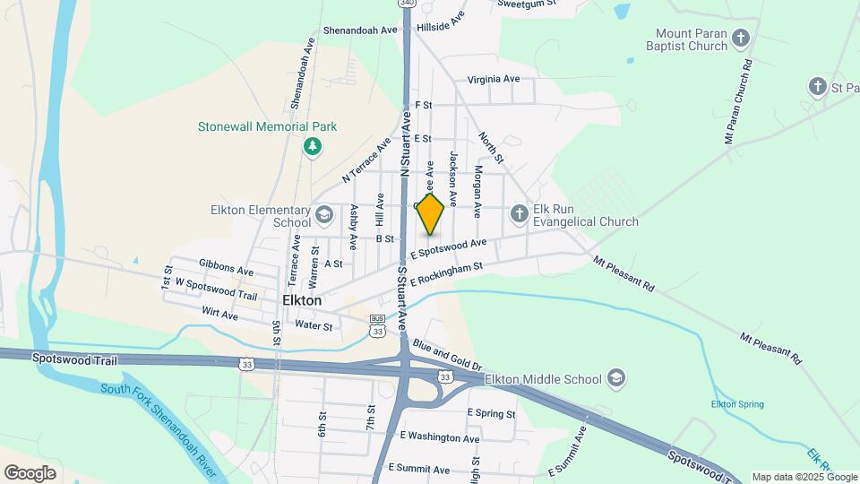 209 E Spotswood Ave Map and Location Details