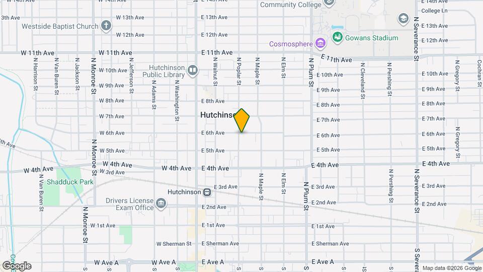 518 N Poplar St Mapa y Detalles de la Ubicación