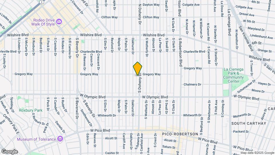 309 S Doheny Dr Map and Location Details