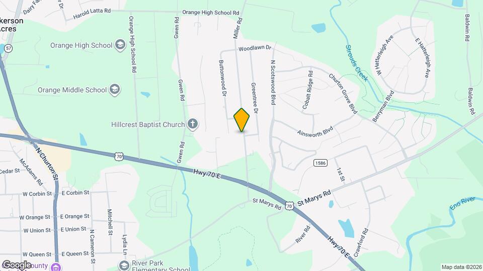 400 Miller Rd Map and Location Details