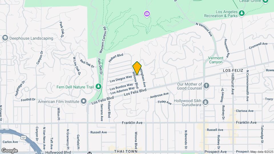 2160 Winona Blvd Map and Location Details