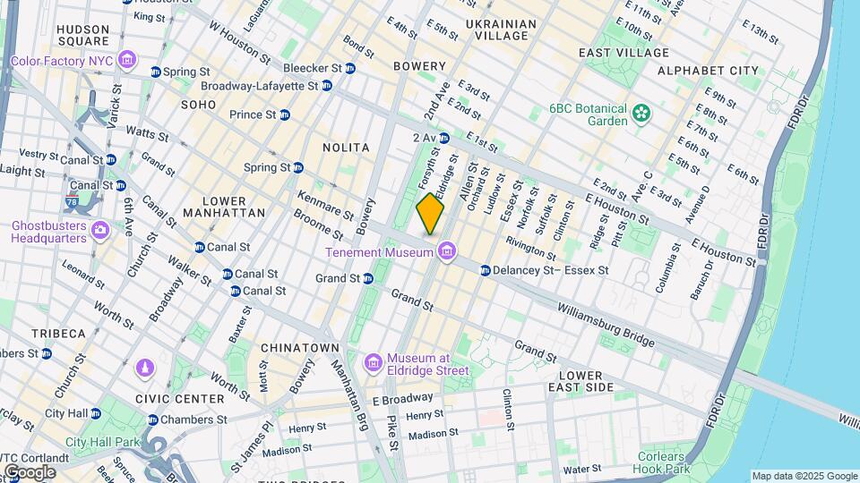 64 Delancey St Map and Location Details