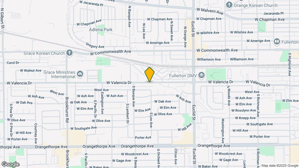 1306 W Valencia Dr Mapa y Detalles de la Ubicación