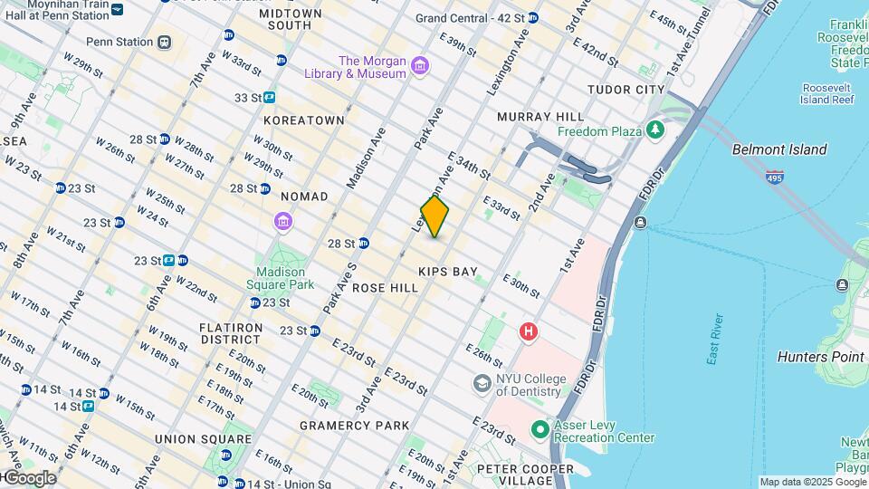 150-154 E 30th St Map and Location Details