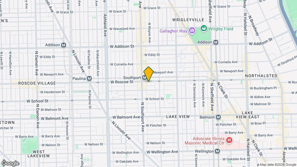 1337 W Roscoe St Map and Location Details