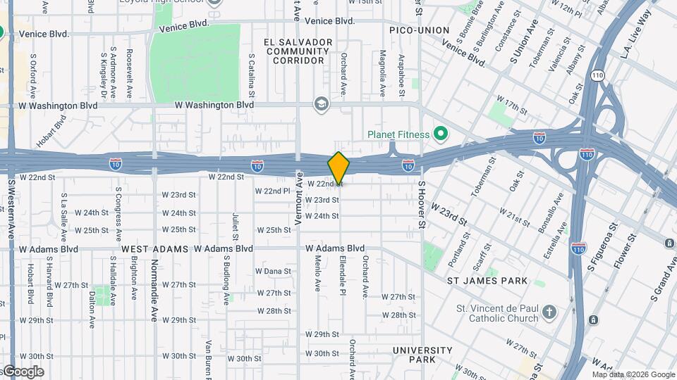 2231 Ellendale Pl, Unit 2231 Ellendale Mapa y Detalles de la Ubicación