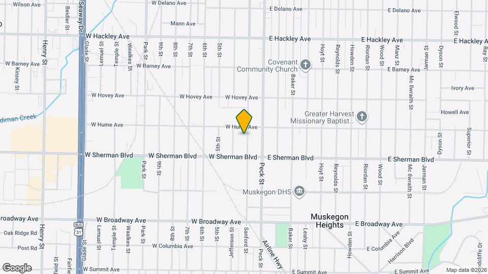 2513 Sanford St Map and Location Details