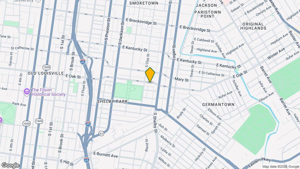 714 E Oak St Map and Location Details