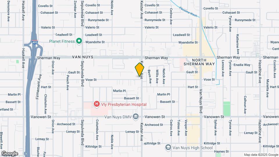 14911 Vose St, Unit 14911 Vose Map and Location Details