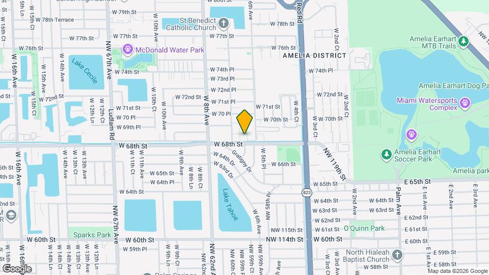 655 W 68th St Map and Location Details