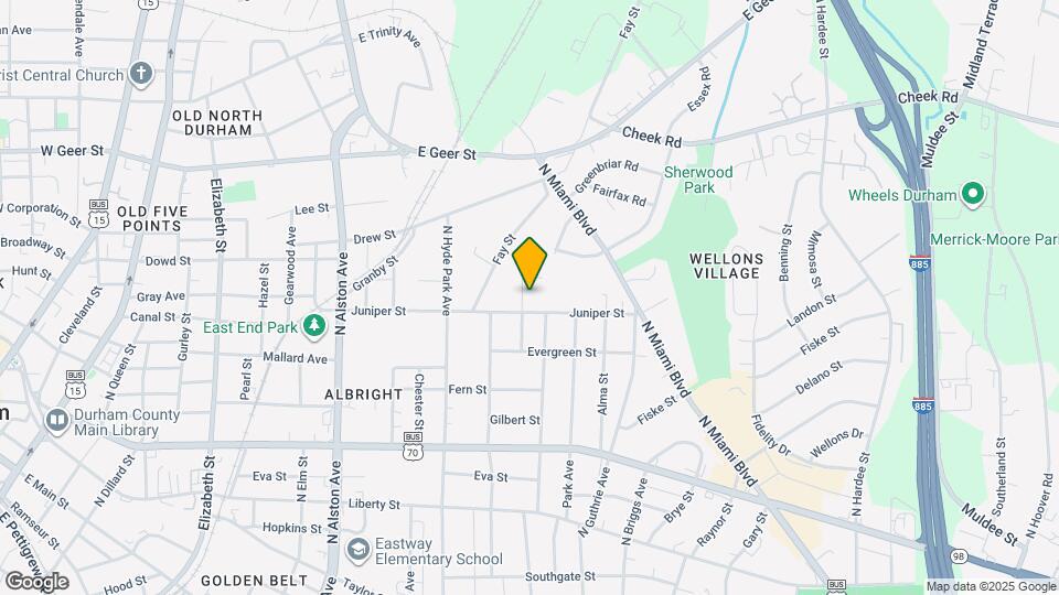 1308 Ivy St Map and Location Details