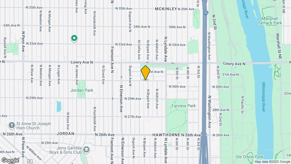 2959 N Bryant Ave Map and Location Details