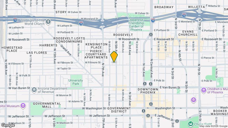 512 W Fillmore St Map and Location Details