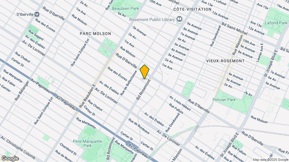 5915 Louis-Hébert Av Map and Location Details
