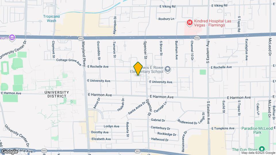 1722 E University Ave. Map and Location Details