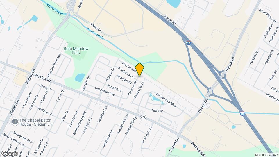 8933 Baronne Dr Map and Location Details