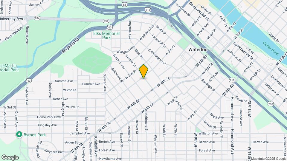 406 Locust St Map and Location Details