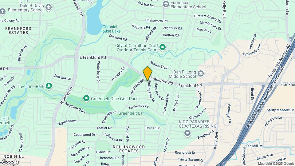 2941 Rolling Hills Dr Map and Location Details
