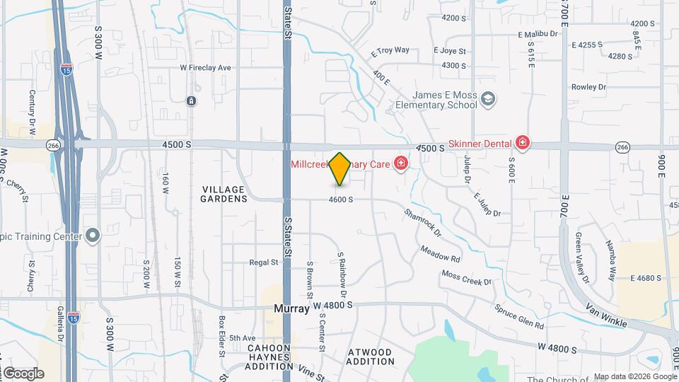 205 E 4600 S Map and Location Details