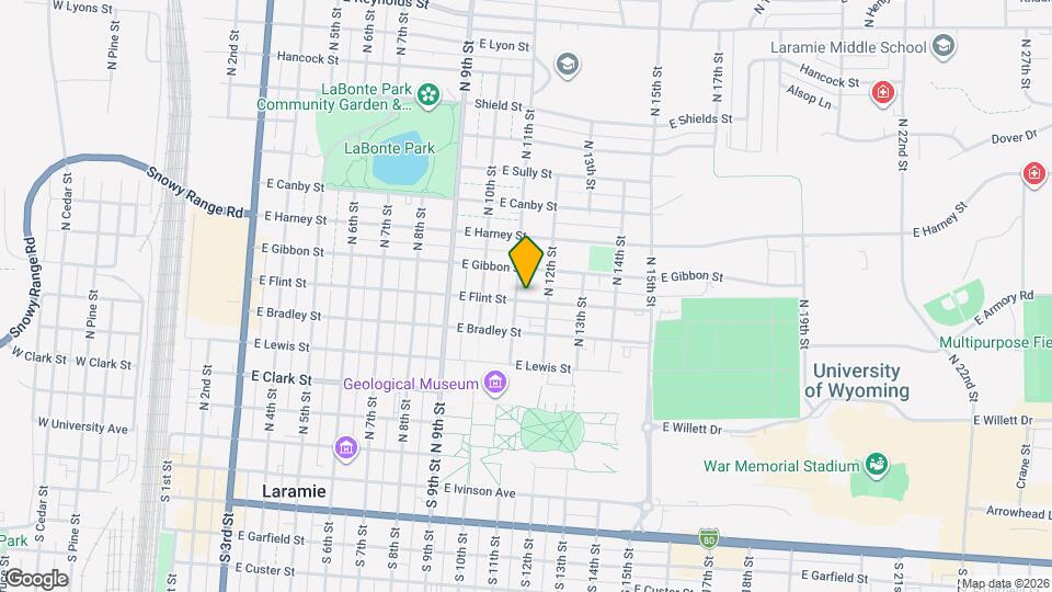 1109 E Flint St, Unit 1109 Flint St Map and Location Details