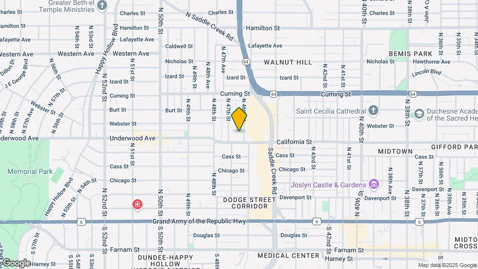 612 N 46th St-Unit -Apt 2 Map and Location Details