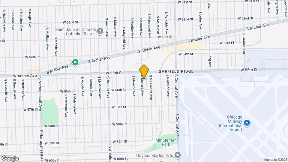 5533 S Menard Ave Map and Location Details