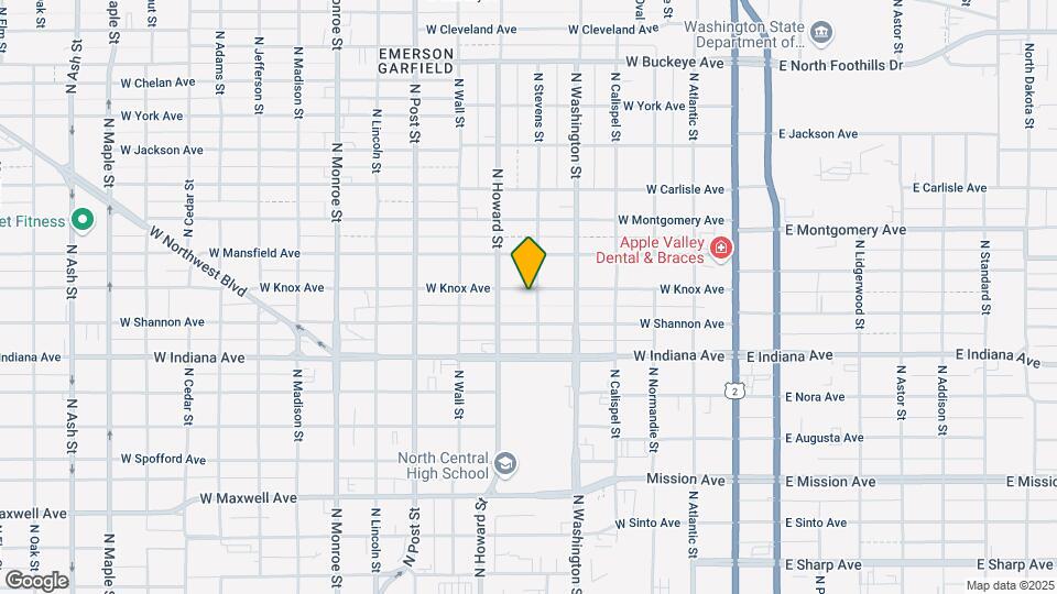 2017-2021 N Stevens St Map and Location Details
