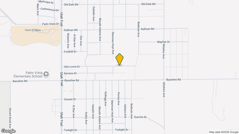 74955 Alta Loma Dr Mapa y Detalles de la Ubicación