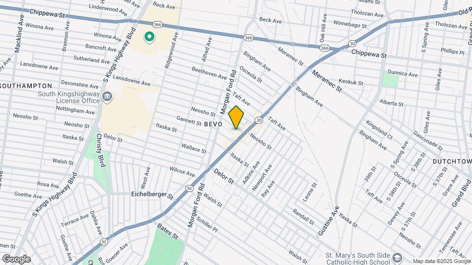 4214 Neosho St, Unit 1E Map and Location Details