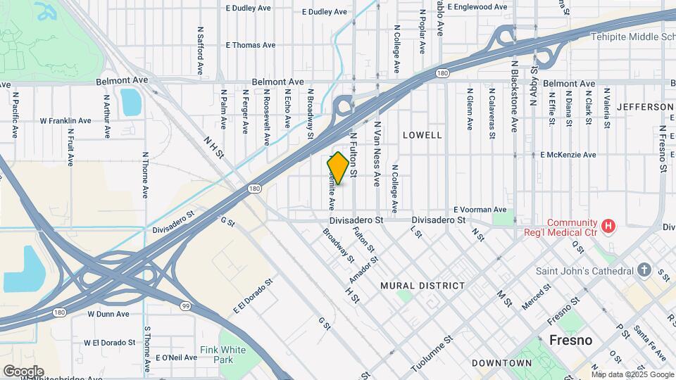 158 N Yosemite Ave Map and Location Details