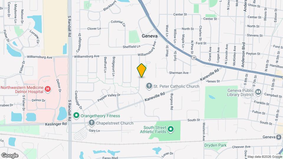 9 S Northampton Dr Map and Location Details