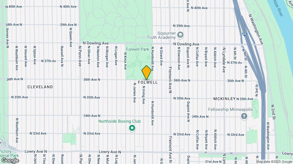 3554 N Irving Ave Map and Location Details