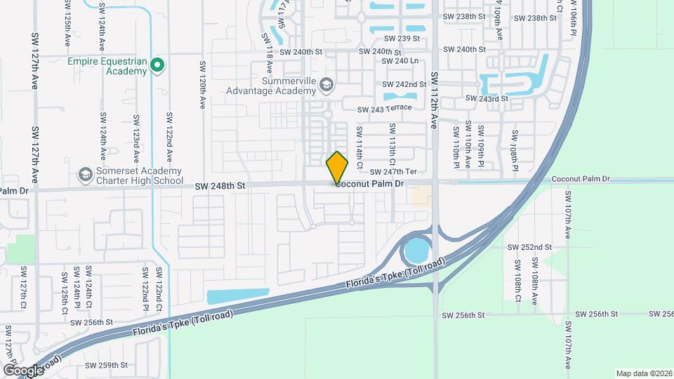 11505 SW 248th Terrace Map and Location Details