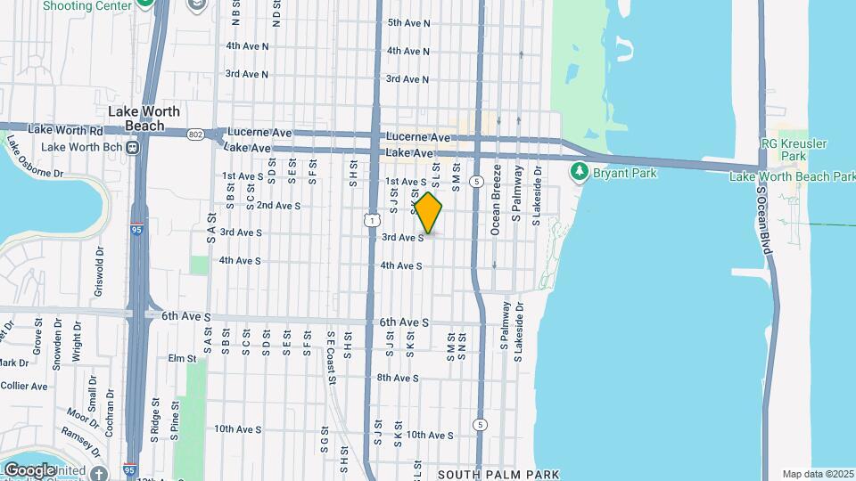 303 S L St, Unit 303 Map and Location Details