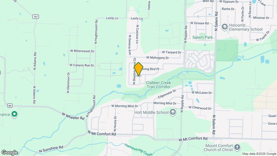 2609 N Brush Creek Dr Map and Location Details