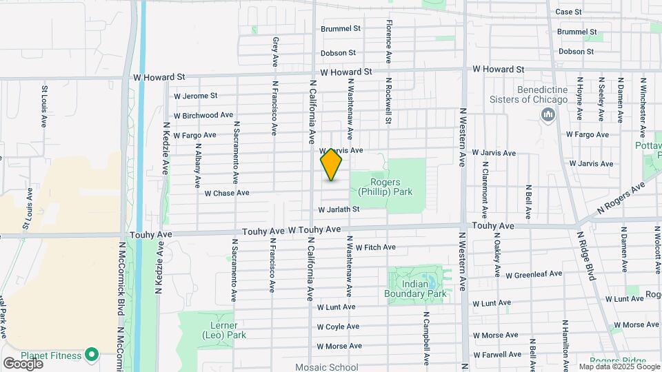 2730 W Chase Ave, Unit 2F Map and Location Details