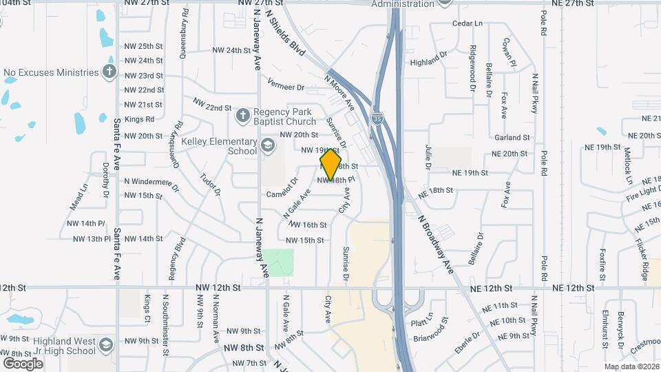 632 NW 18th Pl Map and Location Details