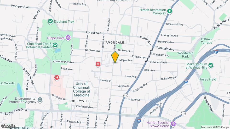 3428 Harvey Ave, Unit #3 Map and Location Details