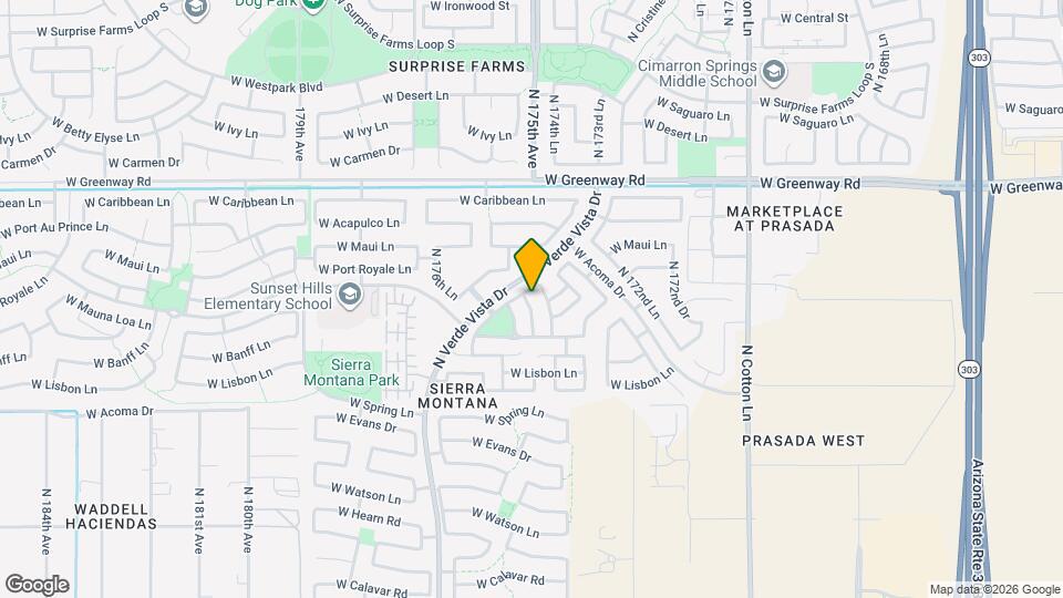 14955 N 174th Ln Map and Location Details